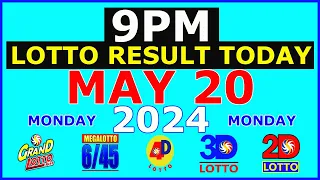 Lotto Result Today 9pm May 20 2024 (PCSO)