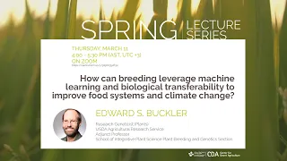 2021 CDA Spring Lecture Series: Edward Buckler