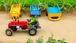 Diy tractor making concrete road new technology | Diy tractor full of fruit loading | Part 1