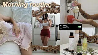 SPEND THE MORNING WITH ME🤍 realistic morning routine (productive & cozy)