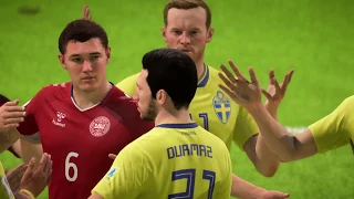 FIFA WORLD CUP 18  DENMARK  vs.  SWEDEN | FIFA 18(FULL GAMEPLAY) [PS4 PRO]