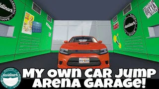 BeamNG Drive - I made my own custom garage for Car Jump Arena