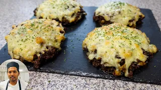 Stuffed Mushrooms with Beef Mince and Cheese | Stuffed Portobello Mushroom with Beef Mice and Cheese