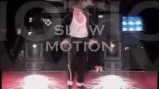 Michael Jackson moonwalk in slow-motion