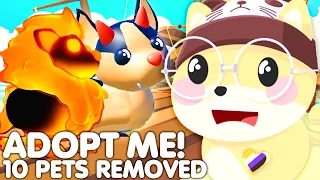⚠️*REMOVED*❌ADOPT ME REMOVING ALL THESE 10 PETS FOREVER!😢👋(PLAYERS SAD) NEW UPDATE! ROBLOX