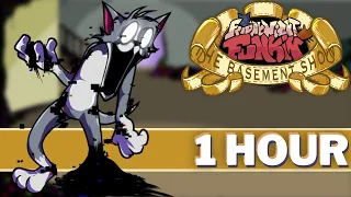 CAT CHASE - FNF 1 HOUR Perfect Loop (VS Jerry Tom's Basement Show 2.0 Tom & Jerry Creepypasta)