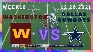 🏈Washington Football Team vs Dallas Cowboys Week 16 NFL 2021-2022 Condensed Game | Football 2021