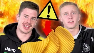 🔥IS THIS THE FASTEST HOT CHIP CHALLENGE EVER?🔥AFL players try the spicy chip challenge