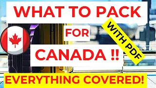 Packing for Canada | What to pack as an international student | Full list | Fall 2021