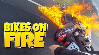 THE BEST OF MOTORCYCLES ON FIRE | BEST OF 2021