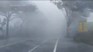 Taiwan at a standstill as Typhoon Haikui hits