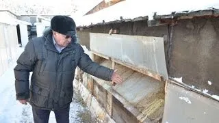 Содержание кроликов зимой на кроликоферме Николая Шаталова