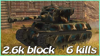 #WoTBlitz 2.6k block / M6A2E1 / 6 frags / 5k dmg