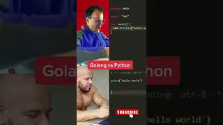 Golang vs Python #shorts tiktok hackmymozg