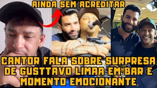 “Gusttavo Lima é muito HUMILDE” diz CANTOR Gege Bismarck ao ser SURPREENDIDO pelo Embaixador em BAR