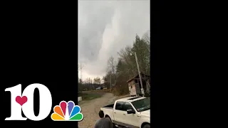 Video: Tornado-warned storm passes through Straight Fork community in Scott County