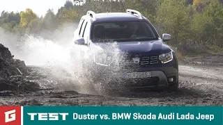 Dacia Duster - ENG SUV ULTIMATE COMPARISON TEST - GARAZ.TV