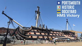 HMS VICTORY Full Tour at Portsmouth Historic Dockyard | Royal Navy's Most Famous Warship [4K]