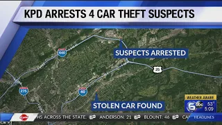 Four arrested in connection to two Knoxville auto thefts