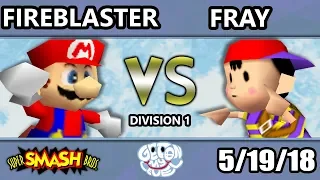 GOML 2018 - Fireblaster (Mario) Vs. Fray (Ness) SSB64 Division 1