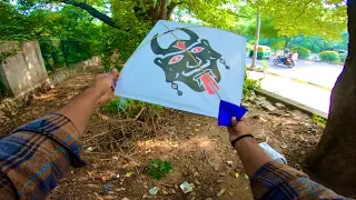 Bull Kite caught forest | kite catching kite flying | kite fighting