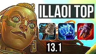 ILLAOI vs K'SANTE (TOP) | Rank 6 Illaoi, 7 solo kills, 1.5M mastery | EUW Grandmaster | 13.1