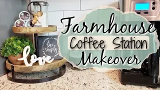 FARMHOUSE COFFEE BAR | COFFEE STATION DECOR