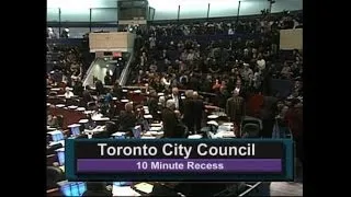 Chaotic scene as Toronto strips mayor of powers