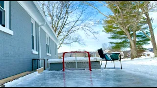 Building a TINY Backyard Rink