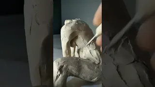 😲my art#art#sculpture #sculptingwithclay #sculptor #shorts #subscribe