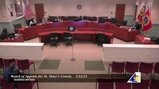 1/12/23 Board of Appeals for St. Mary's County