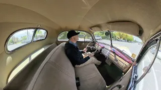 1940 Ford Deluxe Coupe - Cold start & test drive