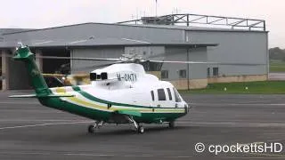 Sikorsky S-76C++ Taxing and Shutdown Gloucestershire airport