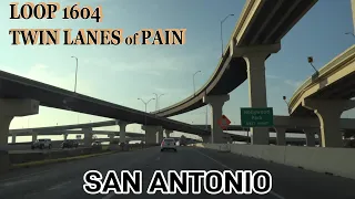 San Antonio: Loop-1604 Northern Arc (I-10 to US-90) at Rush Hour