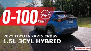 2021 Toyota Yaris Cross Hybrid 0-100km/h & engine sound