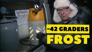 -42 grader frost. Peer Neslein tester sin Hobby Premium ved Polarcirklen