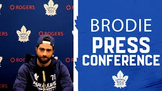 T.J Brodie Pre Game | Toronto Maple Leafs at New York Rangers | January 19, 2022