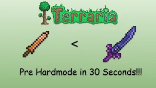 Terraria Pre Hardmode Progression in 30 Seconds