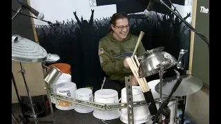 Mike Mangini's Epic Bucket Drum Solo