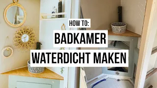 HOW TO: CAMPER BADKAMER WATERDICHT MAKEN met BETON CIRE | Tedventure