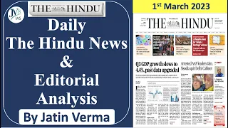 1st March 2023: Daily The Hindu News Analysis by Jatin Verma.
