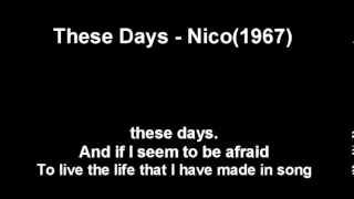 These Days - Nico(1967)