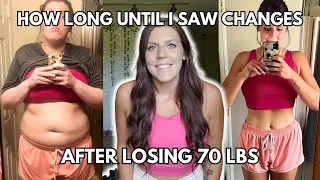 HOW LONG DOES IT TAKE TO SEE PHYSICAL CHANGES DURING WEIGHT LOSS? | 70 lb Weight Loss & Maintenance