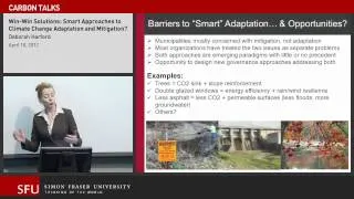 Win-win solutions: Smart Approaches to Climate Change Adaptation and Mitigation?
