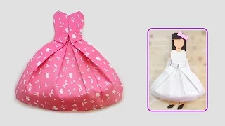 Origami bride dress/ พับชุดกระโปรงเจ้าสาว