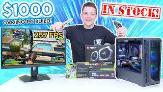 The $1000 Gaming PC You Can Build RIGHT NOW! [The Anti Scalper PC Build w/ Benchmarks!]