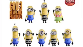 Figuras de Los Minions de GRU 3 (Anuncio de Juguetes de Bizak)