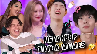 How did we not know these!? Waleska & Efra react to Funny KPOP TikToks 🙃