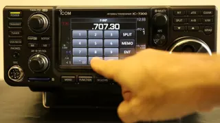 Icom HF+50MHzアマチュア無線用トランシーバー「IC-7300」 紹介動画　「タッチ操作で周波数を入力」