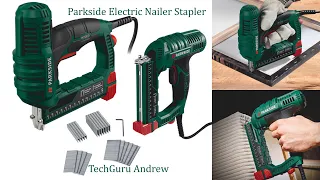 Parkside Electric Nailer Stapler PET 25 C3 TESTING